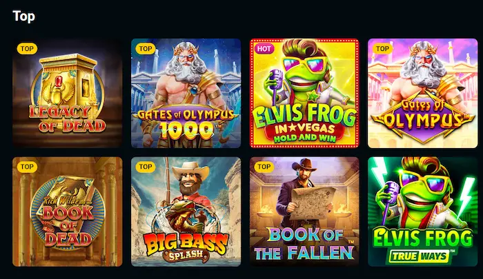 SpinsUp Casino Australia games